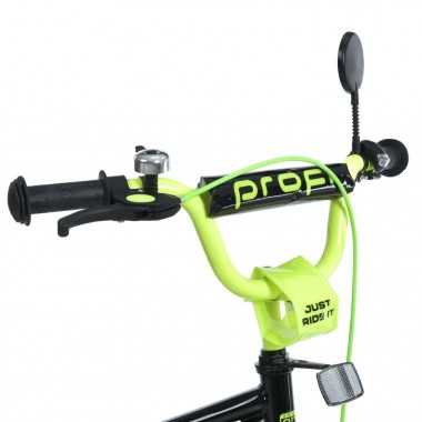 Велосипед детский MB 14015-1 колеса 14 дюймов, черно-зеленый