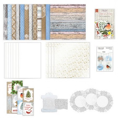 Набор для создания поздравительных открыток "Новогодние пожелания" FDGCK-001 в ассортименте