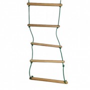 Детская верёвочная лестница L190 с деревянными ступенями