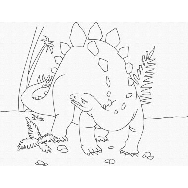 Роспись на холсте. Art Craft "Динозавр" 25х30 см 15521-AC