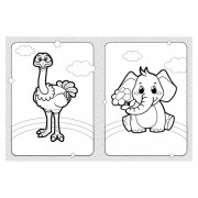 Розмальовка дитяча Веселі тварини КЕНГУРУ 1489002 для найменших