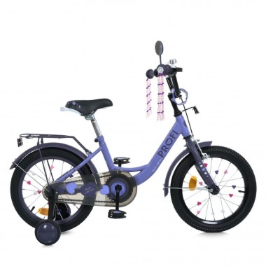 Велосипед детский MB 14043-1 колеса 14 дюймов, фиолетовый