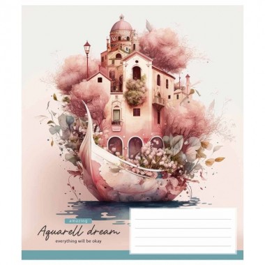 Тетрадь общая «Aquarell dream» 036-3289L-2 в линию, 36 листов