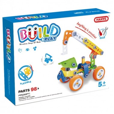 Конструктор Build&Play Автокран HANYE J-7702, 98 элемента