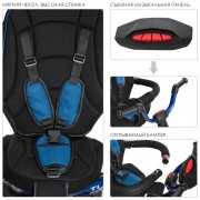 Дитячий триколісний велосипед TURBOTRIKE M 4058-10 з батьківською ручкою