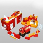 Конструктор Doloni Toys Пожарная часть 96 детал. 013888/02