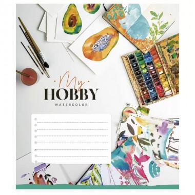 Тетрадь ученическая My hobby 018-3215K-3 в клетку на 18 листов