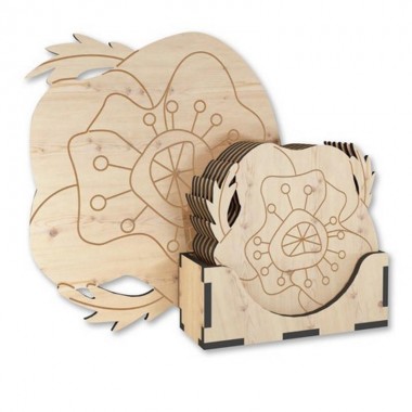 Деревянная подставка под горячее 