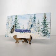 Набор для создания 2 шт поздравительных открыток на подставках