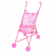 Детская коляска для кукол 886-1A трость, двойные пластиковые колеса, складная