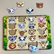 Дерев'яний пазл-сортер