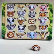 Дерев'яний пазл-сортер