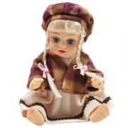 Кукла Алина 5075-AI (Коричневая шапочка) в рюкзаке