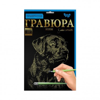 Гравюра А4 Лабрадор ГРА4-02-03з 29,5 х 21 см