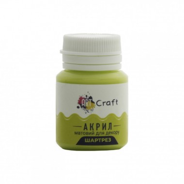 Акриловая краска для декора Матовая Art Craft AP-5606 20 мл Шартрез