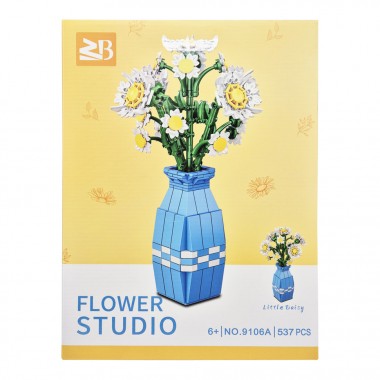 Детский конструктор Цветы Ромашка Flower Studio 9106A 537 деталей