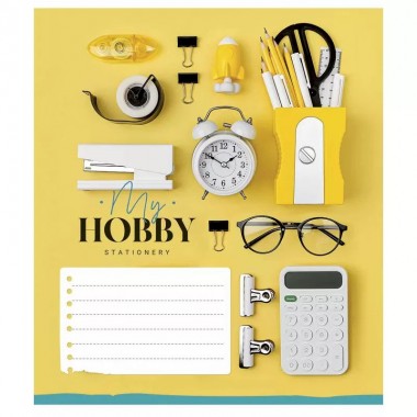 Тетрадь ученическая My hobby 018-3215K-4 в клетку на 18 листов