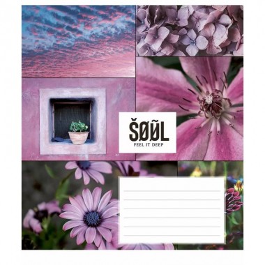 Тетрадь ученическая Feel your soul 024-3235K-4 в клетку на 24 листа