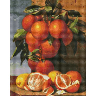 Алмазна мозаїка "Апельсини та лимони" Ідейка AMO7246 40х50 см