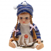 Кукла Алина 5076-AI (Синяя шапочка) в рюкзаке