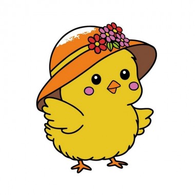 Детская раскраска пальчиковыми красками Модная цыпа 15631-AC 25х25 см