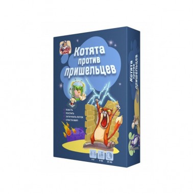 Настольная игра Коты против Пришельцев Bombat 800385 рус