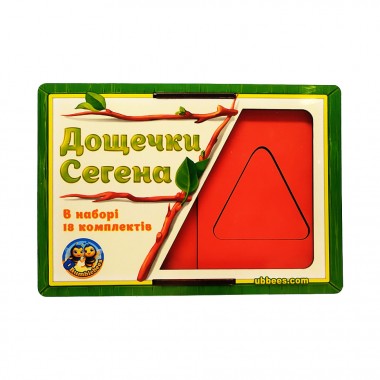 Вкладыши Доски Сегена Фигуры, цвета (ПСД212) PSD212, 18 комплектов в наборе