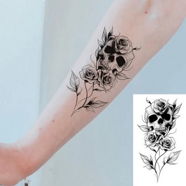 Набор детских временных тату "Черные мини №5" black-tattoo-mini-set-5-T