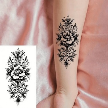 Набор детских временных тату "Черные мини №5" black-tattoo-mini-set-5-T