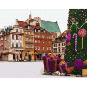 Картина по номерам Brushme Новогодняя Варшава GX33176