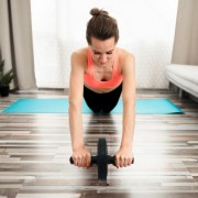 Ролик для пресса одинарный Ab Roller NE-F-01BK