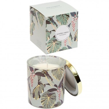 Ароматическая свеча Home fragrance AXW2015(Bergamot) в стеклянном стакане с крышечкой