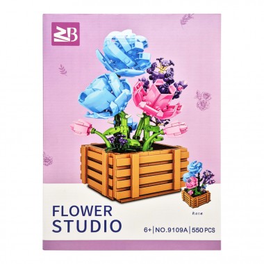 Детский конструктор Цветы Роза Flower Studio 9109A 550 деталей