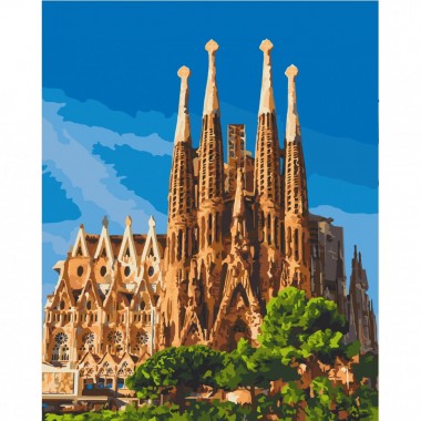 Картина за номерами "Саграда Фамілія. Барселона" Art Craft 11230-AC 40х50 см