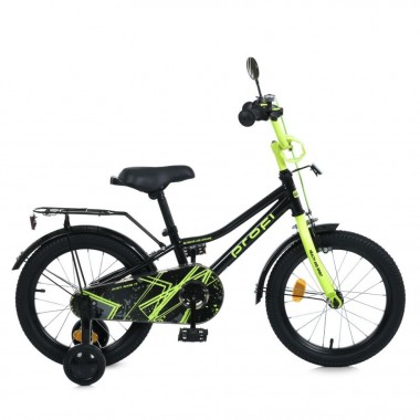 Велосипед детский MB 18015-1 колеса 18 дюймов, черно-зеленый