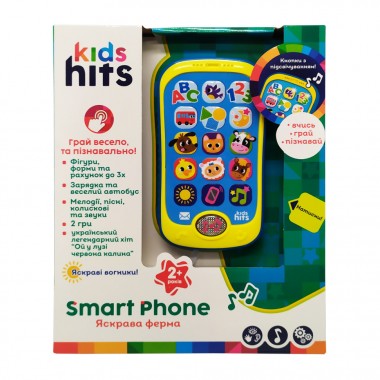 Детский музыкальный телефон Kids Hits Bambi KH03-003 на украинском языке
