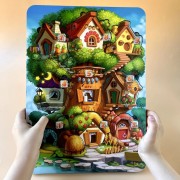 Дерев'яний пазл-вкладиш