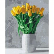 Картина по номерам "Букетых желтых тюльпанов" Brushme BS52639 40х50 см