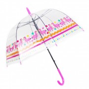 Детский зонтик-трость MK 3621-1 прозрачный  (Pink)