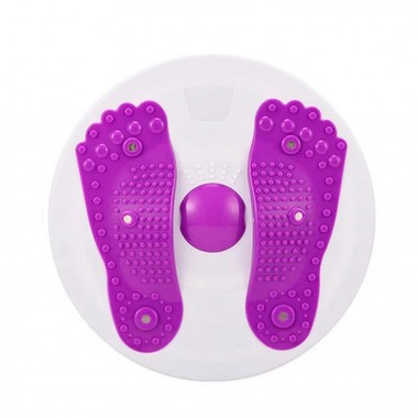 Диск массажный FitGo NE-F2234 бело-фиолетовый