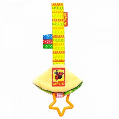 Игрушка-подвеска на липучке для кроватки коляски "Платочек" МС 110603-05