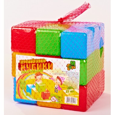 Кубики цветные MToys 27 шт. 09064
