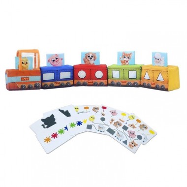 Мягкая развивающая игрушка Паровозик МС 090602-08