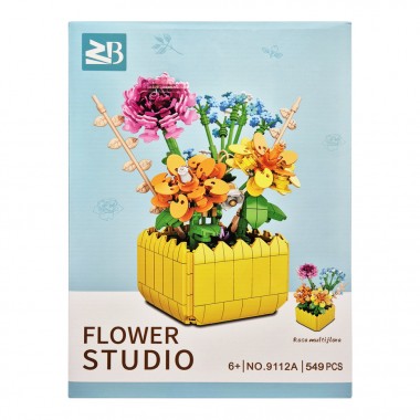 Детский конструктор Цветы Rose multiflora Flower Studio 9112A 549 деталей
