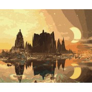 Картина по номерам Золотой город Идейка KHO2853 40х50 см