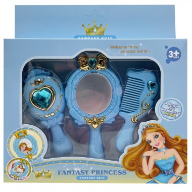 Аксессуары для девочек Fantasy Princess C8824 зеркало, прическа Синий