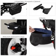 Дитячий триколісний велосипед TURBOTRIKE M 4060HA-11L з батьківською ручкою