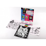 Комплект креативного творчества Danko Toys Бархатная раскраска фломастерами VLV-01