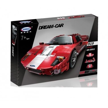 Конструктор XINGBAO XB-03011 MOC Ford GT Красный Фантом, 919 элемента