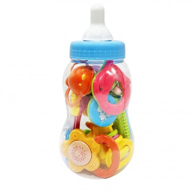 Детский набор погремушек Бутылочка 3838A-34, 23 см, 10 штук